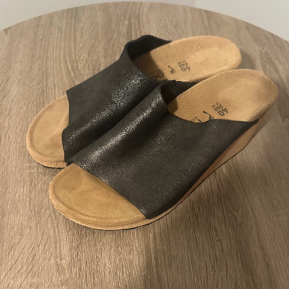 Papillio Black and Tan Women's Mules